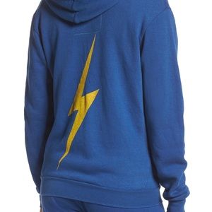 *SOLD* Aviator Nation Blue Lightning Bolt Hoodie M
